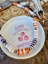 Load image into Gallery viewer, Orange Spiny Oyster / Purple Spiny Oyster / Conch Shell Necklace