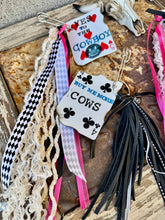 Load image into Gallery viewer, Cowgirl Card Key Chains- BUY ME MORE COWS/COWBOY LOVIN/YES TO THE COWBOY