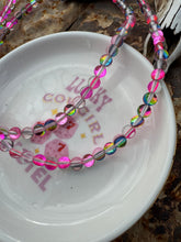 Load image into Gallery viewer, Pink Aura Glass Choker
