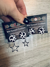 Load image into Gallery viewer, Cow Print Studs