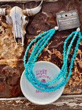 Load image into Gallery viewer, Sleeping Beauty 4 Strand Necklace