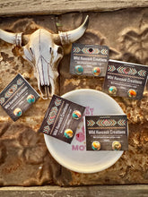 Load image into Gallery viewer, Turquoise & Spiny Oyster Stud Earrings