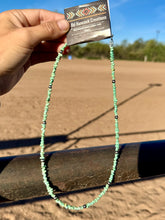 Load image into Gallery viewer, Pastel Green AZ Turquoise Necklace With Navajo Pearls