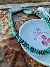 Load image into Gallery viewer, Graduated Kingman Turquoise Necklace