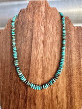 Load image into Gallery viewer, Graduated Kingman Turquoise Necklace