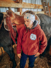 Load image into Gallery viewer, Logo Sherpa Zip Up Jacket