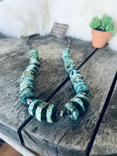 Load image into Gallery viewer, Large Turquoise Disc Necklace