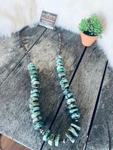 Load image into Gallery viewer, Large Turquoise Disc Necklace