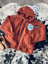 Load image into Gallery viewer, Logo Sherpa Zip Up Jacket