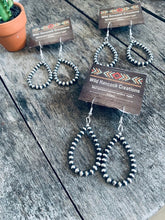 Load image into Gallery viewer, Authentic Navajo Pearl Teardrop Earrings