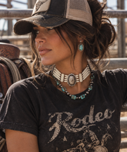 Load image into Gallery viewer, Bone Choker With Large Sterling Concho
