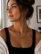 Load image into Gallery viewer, Concho Pendant On Sterling Paperclip Chain
