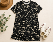 Load image into Gallery viewer, Midnight Rodeo T-shirt Dress
