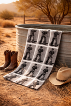 Load image into Gallery viewer, Vintage Cowboy Towel

