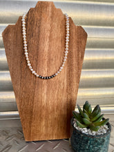 Load image into Gallery viewer, Peach Pearls Necklace With Navajo Pearls
