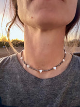 Load image into Gallery viewer, 3MM Navajo Pearl Choker With Pearl Hearts
