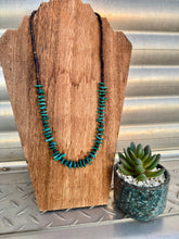 Load image into Gallery viewer, 24" Genuine AZ Turquoise Necklace With Heishi
