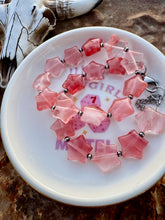 Load image into Gallery viewer, Raspberry Quartz Star Bracelet With Navajo Pearls
