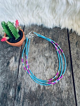 Load image into Gallery viewer, Neon Cowgirl Seed Bead Choker
