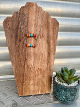 Load image into Gallery viewer, XL Spiny Oyster Turquoise Bar Choker
