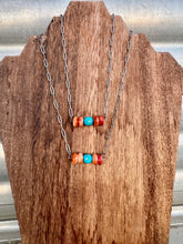 Load image into Gallery viewer, XL Spiny Oyster Turquoise Bar Choker
