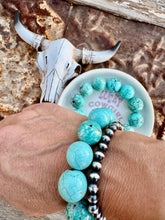 Load image into Gallery viewer, Jumbo Faux Turquoise Bracelet
