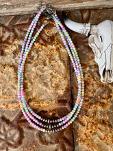 Load image into Gallery viewer, Pastel Mother of Pearl Necklace With Navajo Pearls
