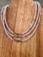 Load image into Gallery viewer, Pastel Mother of Pearl Necklace With Navajo Pearls
