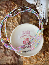 Load image into Gallery viewer, Pastel Mother of Pearl Necklace With Navajo Pearls
