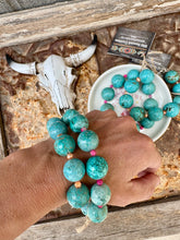 Load image into Gallery viewer, Jumbo Faux Turquoise Bracelets
