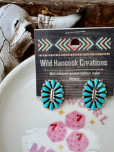 Load image into Gallery viewer, Genuine Turquoise Ear Clusters

