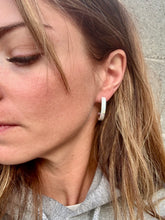 Load image into Gallery viewer, Opal Half Hoops
