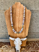 Load image into Gallery viewer, Gigantic Wampum Necklace + Navajo Pearls + Turquoise
