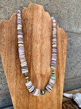 Load image into Gallery viewer, Gigantic Wampum Necklace + Navajo Pearls + Turquoise
