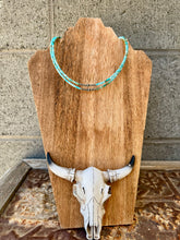 Load image into Gallery viewer, Dainty Rubik Cube Genuine Turquoise Choker
