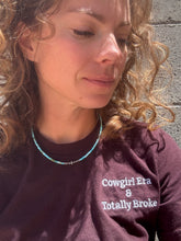Load image into Gallery viewer, Dainty Rubik Cube Genuine Turquoise Choker
