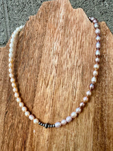 Load image into Gallery viewer, Ombre Pearl Necklace + Navajo Pearls
