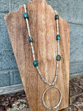 Load image into Gallery viewer, XL Turquoise Nugget Necklace + XL Naja
