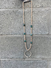 Load image into Gallery viewer, XL Turquoise Nugget Necklace + XL Naja
