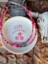 Load image into Gallery viewer, Pink Jade Choker + Navajo Pearls
