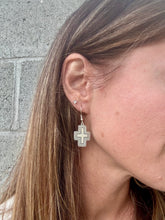 Load image into Gallery viewer, Western Sterling Silver Cross Earrings
