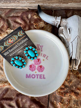 Load image into Gallery viewer, Large Turquoise Cluster Earrings
