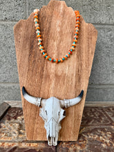 Load image into Gallery viewer, 10MM Spiny Oyster + Turquoise Nugget Choker
