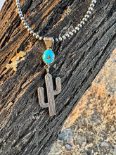 Load image into Gallery viewer, Saguaro Cactus Pendant Necklace
