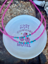 Load image into Gallery viewer, Bubble Gum Pink Choker with Turquoise &amp; Navajo Pearls
