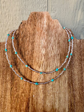 Load image into Gallery viewer, Champagne &amp; Turquoise Chokers
