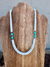 Load image into Gallery viewer, Graduated Puka White Shell &amp; Sleeping Beauty Nuggets
