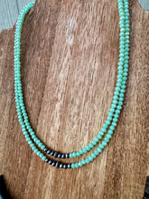 Load image into Gallery viewer, Mint Crystal Necklace With Navajo Pearls
