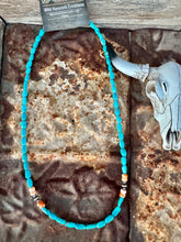 Load image into Gallery viewer, Oblong Turquoise Necklace &amp; Wrap Bracelet
