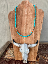 Load image into Gallery viewer, Oblong Turquoise Necklace &amp; Wrap Bracelet
